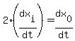2%28dx%5Bi%5D%2Fdt%29+=+dx%5B0%5D%2Fdt
