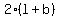 2%28l%2Bb%29