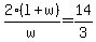 2%28l%2Bw%29%2Fw=14%2F3