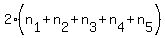 2%28n%5B1%5D+%2B+n%5B2%5D+%2B+n%5B3%5D+%2B+n%5B4%5D+%2B+n%5B5%5D%29