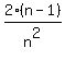 2%28n-1%29%2Fn%5E2