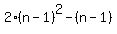 2%28n-1%29%5E2-%28n-1%29