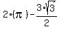 2%28pi%29-3%2Asqrt%283%29%2F2