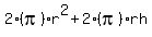 2%28pi%29r%5E2%2B2%28pi%29rh