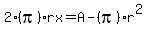 2%28pi%29rx+=+A+-+%28pi%29r%5E2