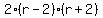 2%28r-2%29%28r%2B2%29