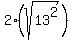 2%28sqrt%2813%5E2%29%29