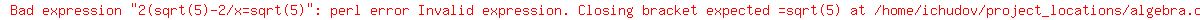 2%28sqrt%285%29-2%2Fx=sqrt%285%29