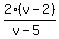 2%28v-2%29%2F%28v-5%29