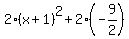 2%28x%2B1%29%5E2%2B2%28-9%2F2%29