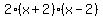 2%28x%2B2%29%28x-2%29