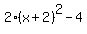 2%28x%2B2%29%5E2-4