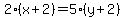 2%28x%2B2%29+=+5%28y%2B2%29