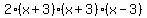 2%28x%2B3%29%28x%2B3%29%28x-3%29