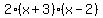 2%28x%2B3%29%28x-2%29