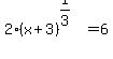 2%28x%2B3%29%5E%281%2F3%29=6