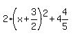 2%28x%2B3%2F2%29%5E2%2B4%264%2F5