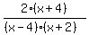2%28x%2B4%29%2F%28%28x-4%29%28x%2B2%29%29