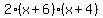 2%28x%2B6%29%28x%2B4%29