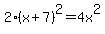 2%28x%2B7%29%5E2=4x%5E2