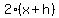2%28x%2Bh%29