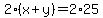 2%28x%2By%29=2%2A25