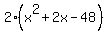 2%28x%5E2%2B2x-48%29
