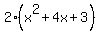 2%28x%5E2%2B4x%2B3%29