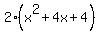 2%28x%5E2%2B4x%2B4%29