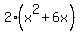 2%28x%5E2%2B6x%29
