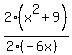 2%28x%5E2%2B9%29%2F%282%28-6x%29%29
