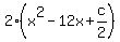 2%28x%5E2-12x%2Bc%2F2%29