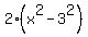 2%28x%5E2-3%5E2%29