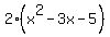 2%28x%5E2-3x-5%29