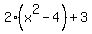 2%28x%5E2-4%29%2B3