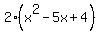 2%28x%5E2-5x%2B4%29