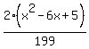 2%28x%5E2-6x%2B5%29%2F199