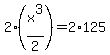 2%28x%5E3%2F2%29=2%2A125