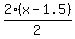 2%28x+-+1.5%29%2F2