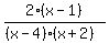 2%28x-1%29%2F%28%28x-4%29%28x%2B2%29%29