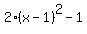 2%28x-1%29%5E2-1