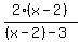 2%28x-2%29%2F%28%28x-2%29-3%29