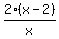 2%28x-2%29%2Fx