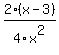 2%28x-3%29%2F4x%5E2