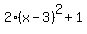 2%28x-3%29%5E2%2B1