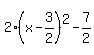 2%28x-3%2F2%29%5E2-7%2F2
