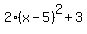 2%28x-5%29%5E2%2B3