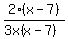 2%28x-7%29%2F%283x%28x-7%29%29