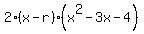 2%28x-r%29%28x%5E2-3x-4%29