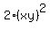 2%28xy%29%5E2